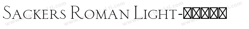 Sackers Roman Light字体转换